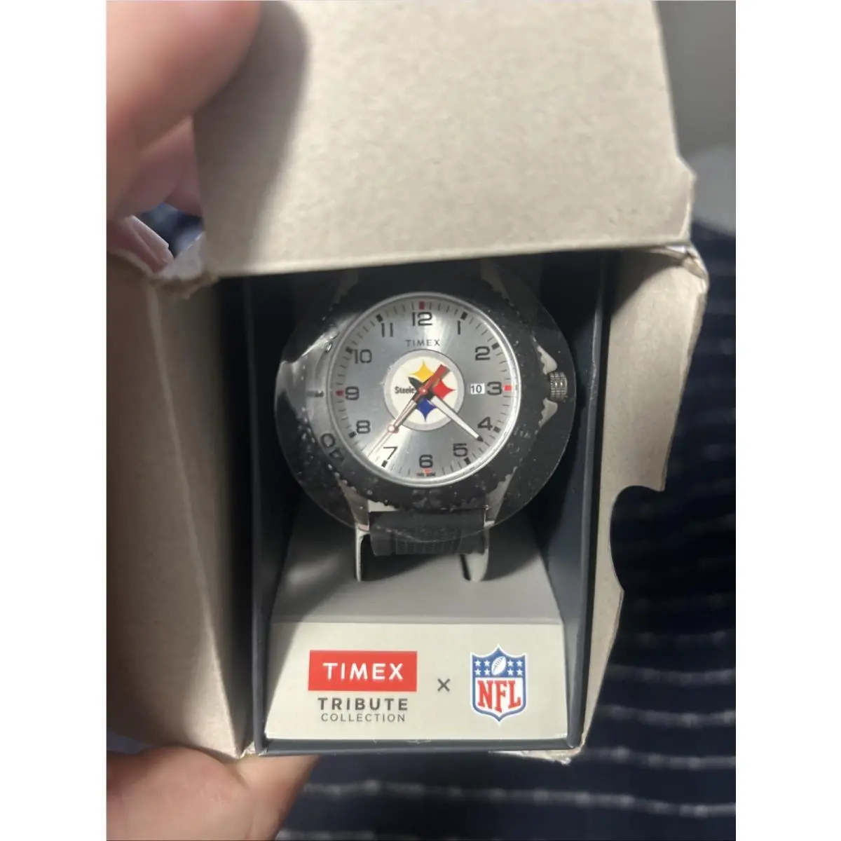 Timex Tribute Collection Nfl Pittsburgh Steelers Mens Analog Watch Black 2022