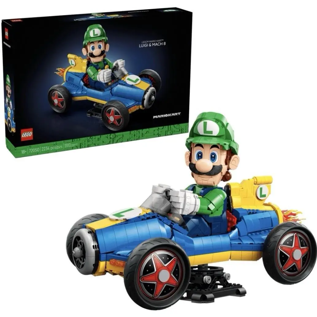 Lego - Mariokart - Luigi Mach 8 - Set 72050 - 2234 Pieces - 18+