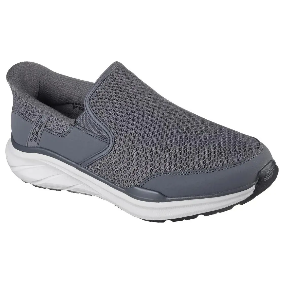 Men`s Skechers Extra Wide Fit Slip-ins Equalizer 6 Stoave Shoe 233103 Grey New