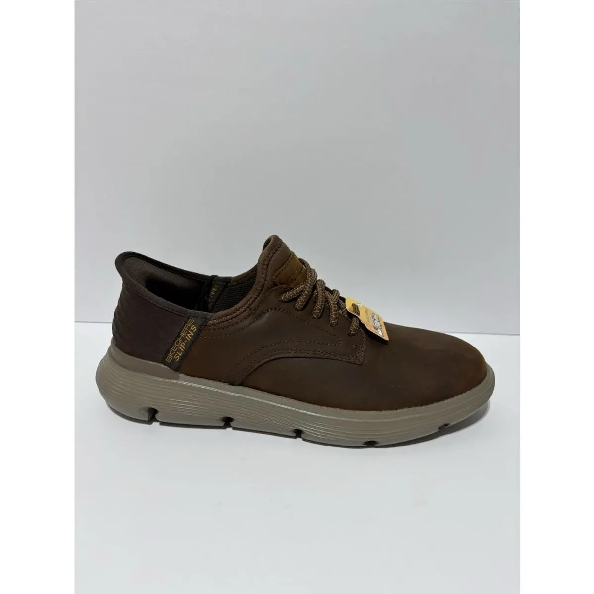 Skechers Men’s Garza-gervin Brown Lace-up Sneakers Size 8.5 M