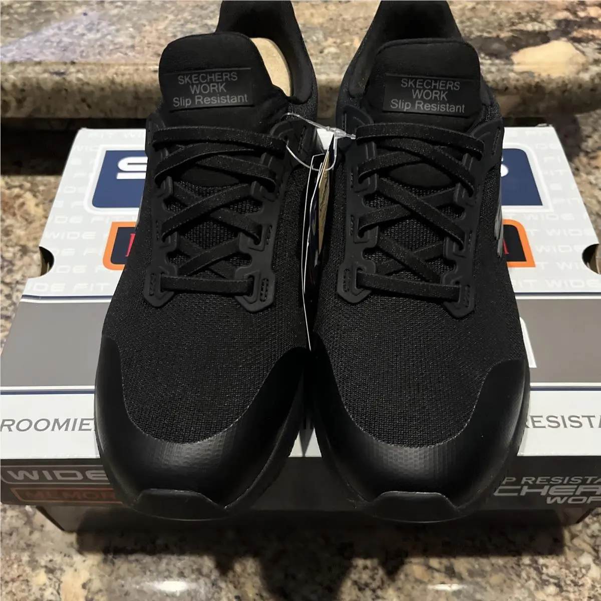 Skechers shoes - Sketchers memory foam wide - Sketchers memory foam wide - Black 7