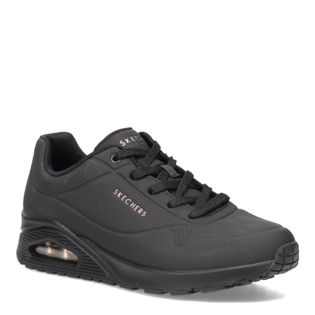Skechers Womens Skecher Street Women`s Uno - Stand on Air Sneaker Black/black