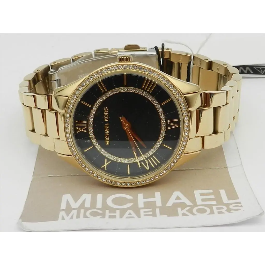 Michael Kors Women`s Lauryn Three-hand Gold-tone Stainless Steel Watch 33mm