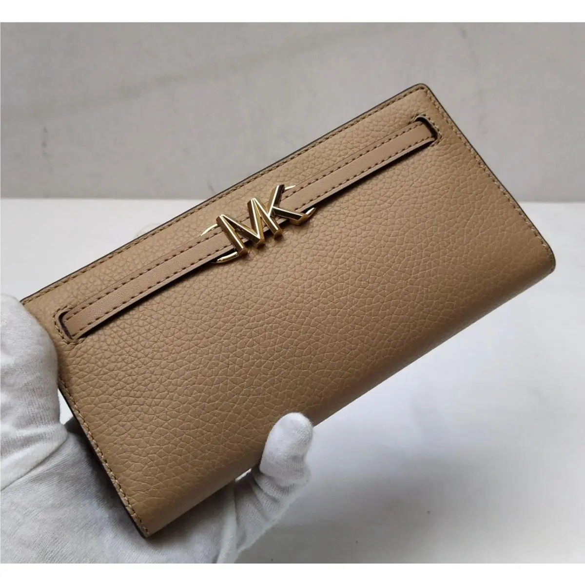 Michael Kors Camel Tan Leather Credit Card Bifold Wallet