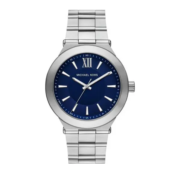 Michael Kors Billie Blue/silver Oversized 44mm Quartz Men`s Watch MK9284