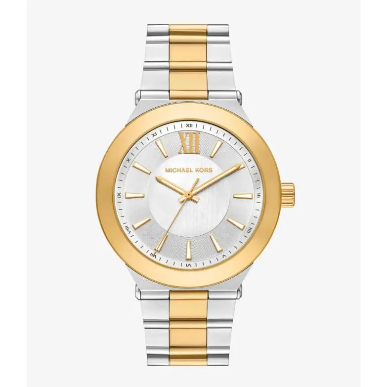 Michael Kors Billie Two-tone Oversized 44mm Quartz Men`s Watch MK9274