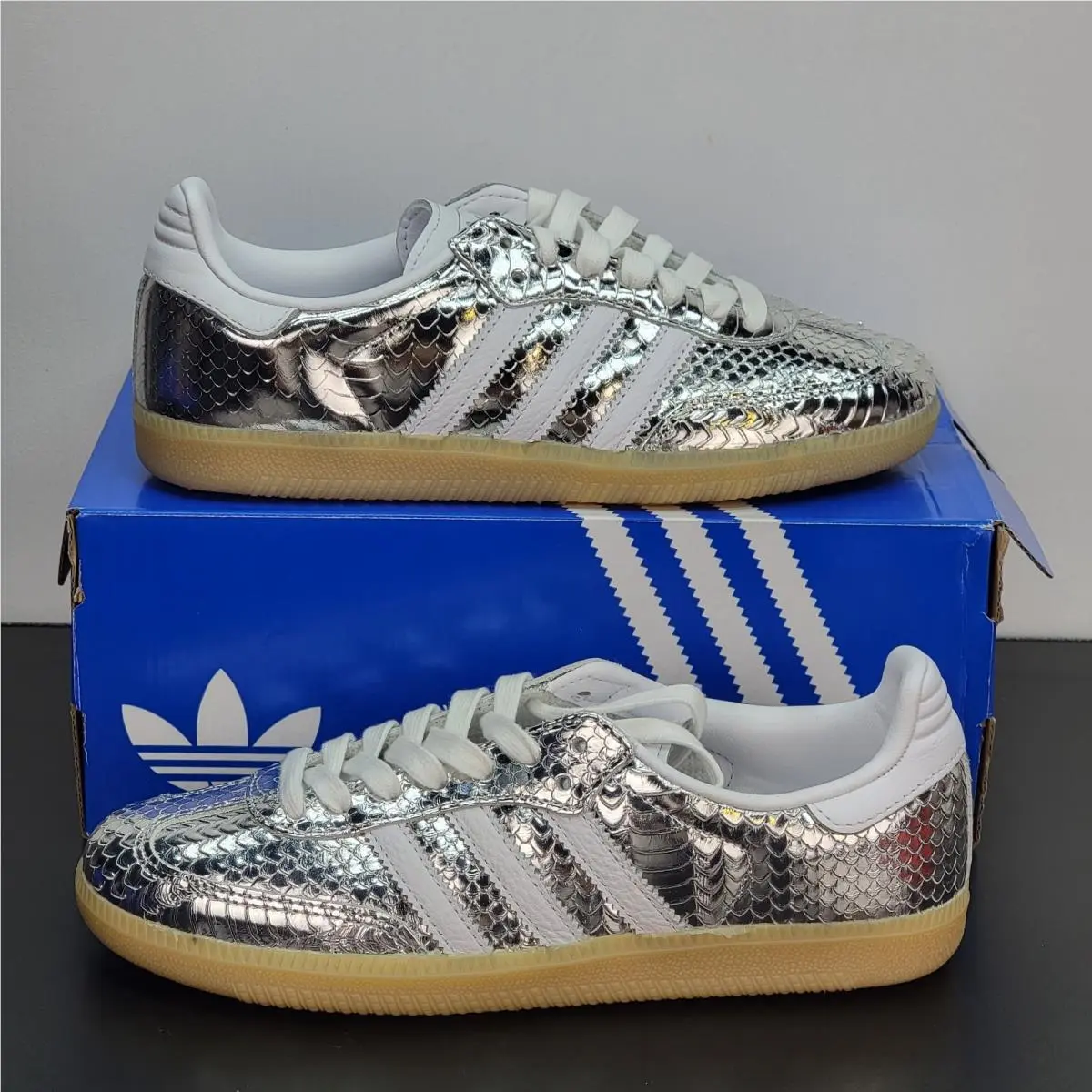 Adidas shoes - adidas Samba - Samba - IH9016 - Silver 1