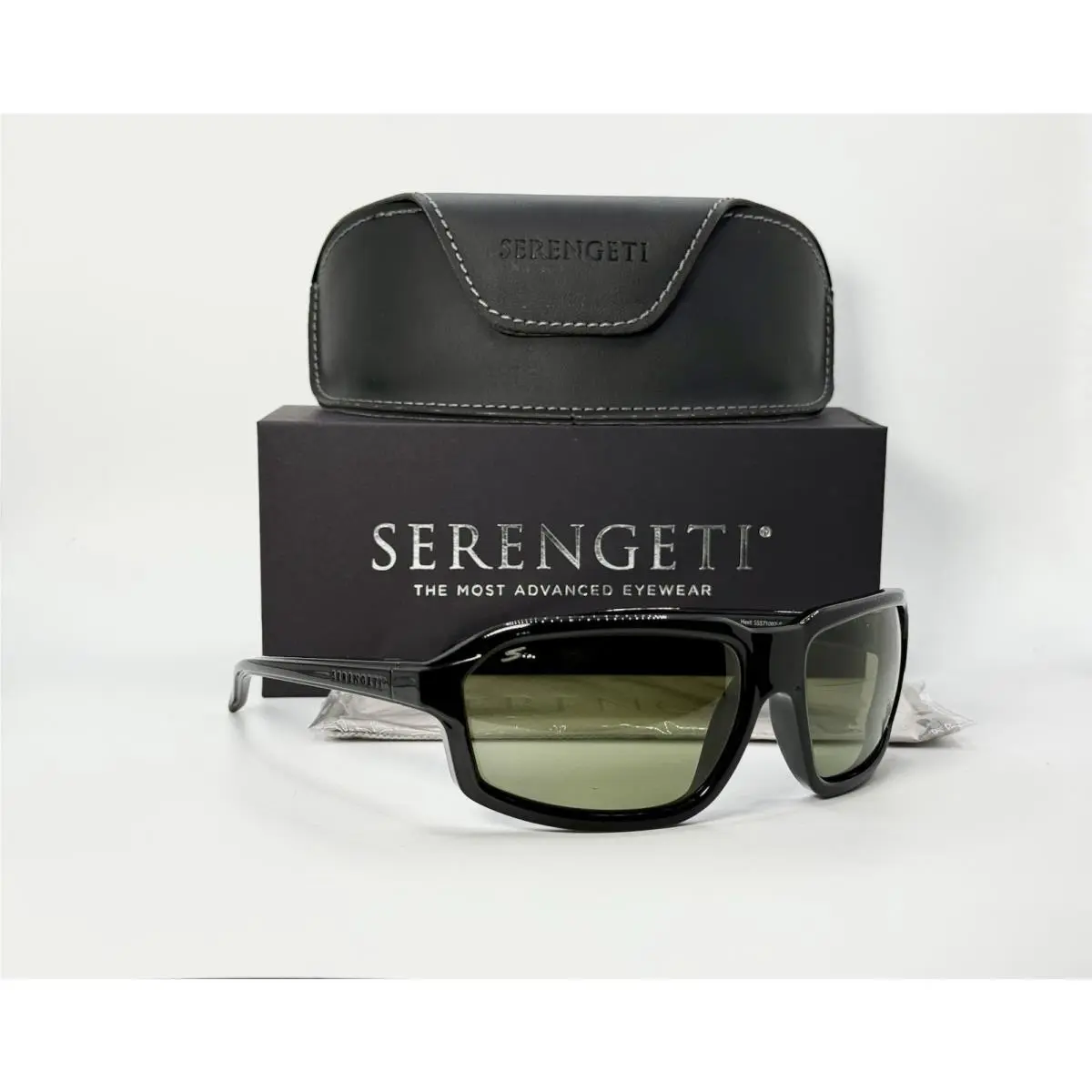 Serengeti Hext SS571002-S Black Polarized Sunglasses