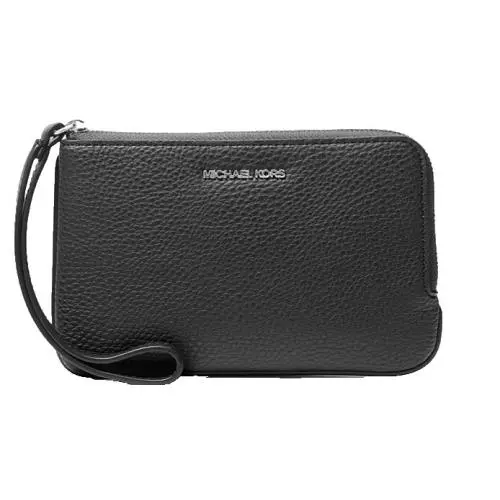 Michael Kors Jet Set Travel Small Wristlet/wallet Black