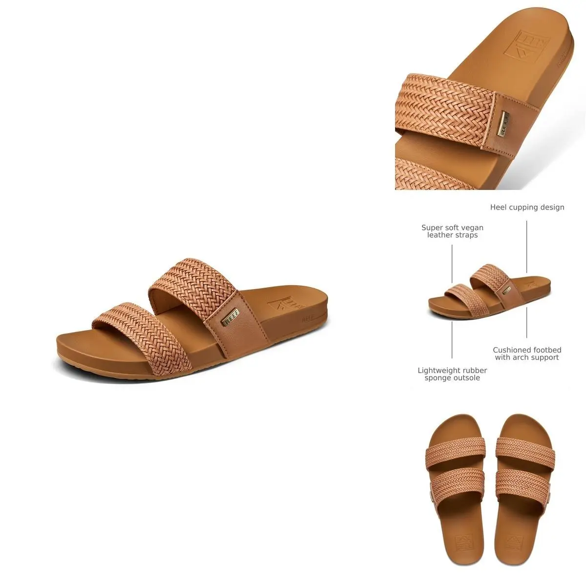 Women`s Vista Braid II Sandals Natural Size 9.5 by Reef