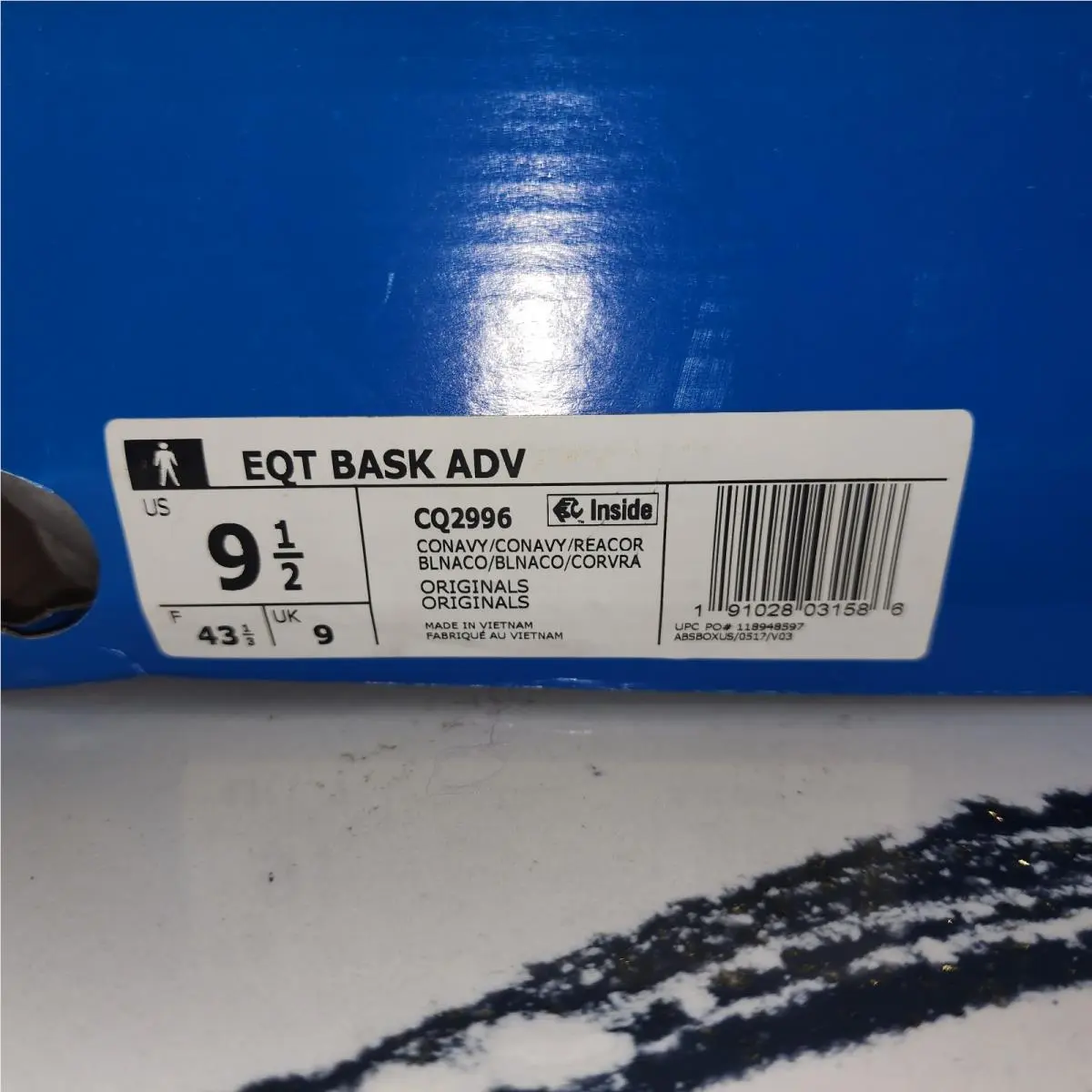 Adidas shoes - adidas Eqt Bask Adv - Eqt Bask Adv - CQ2996 - Collegiate Navy/Collegiate Navy/Reacor (UPC: 191028031562) 5