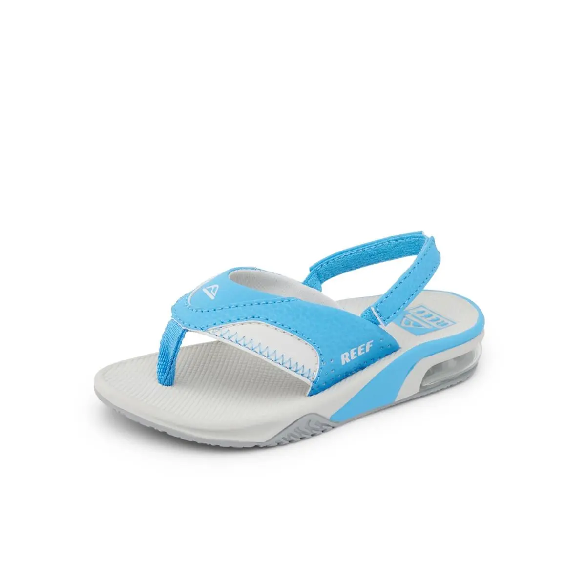 Reef Toddler/little Kid Fanning Flip Flop 4 Toddler Light Grey/light Blue