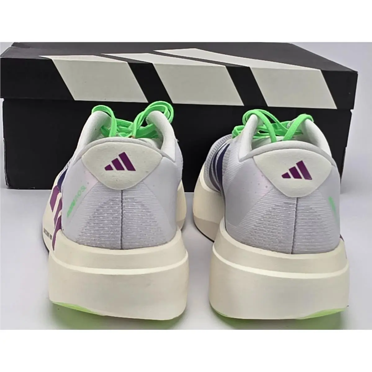 Adidas shoes - adidas Adizero Evo SL - Adizero Evo - JS4456 - White, way: FTWR White/Collegiate Purple/Purple Burst 3