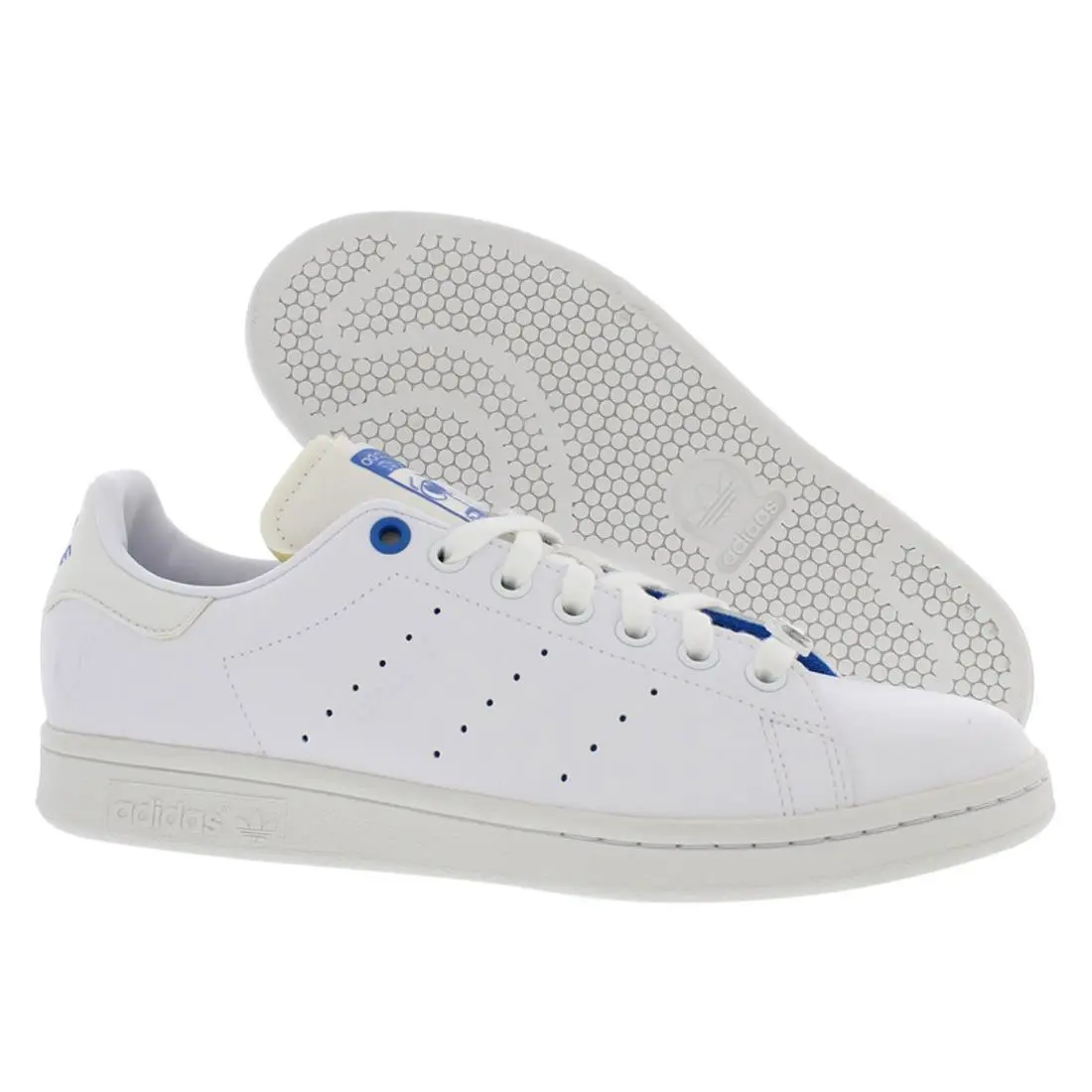 Adidas Stan Smith Leather Mens Shoes Size 8 Color: Cloud White/blue
