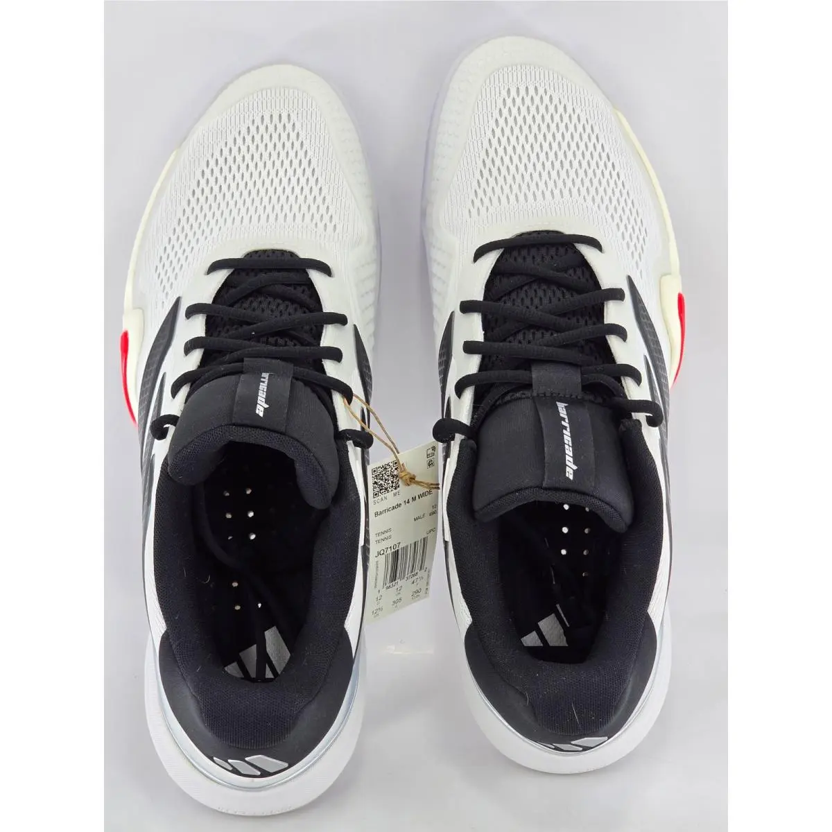 Adidas shoes - Barricade 14 M WIDE - Barricade WIDE - White 8