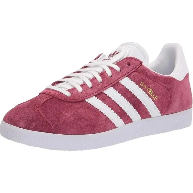 Adidas Originals Gazelle Men`s Shoes Burgundy/white/gold Size 7