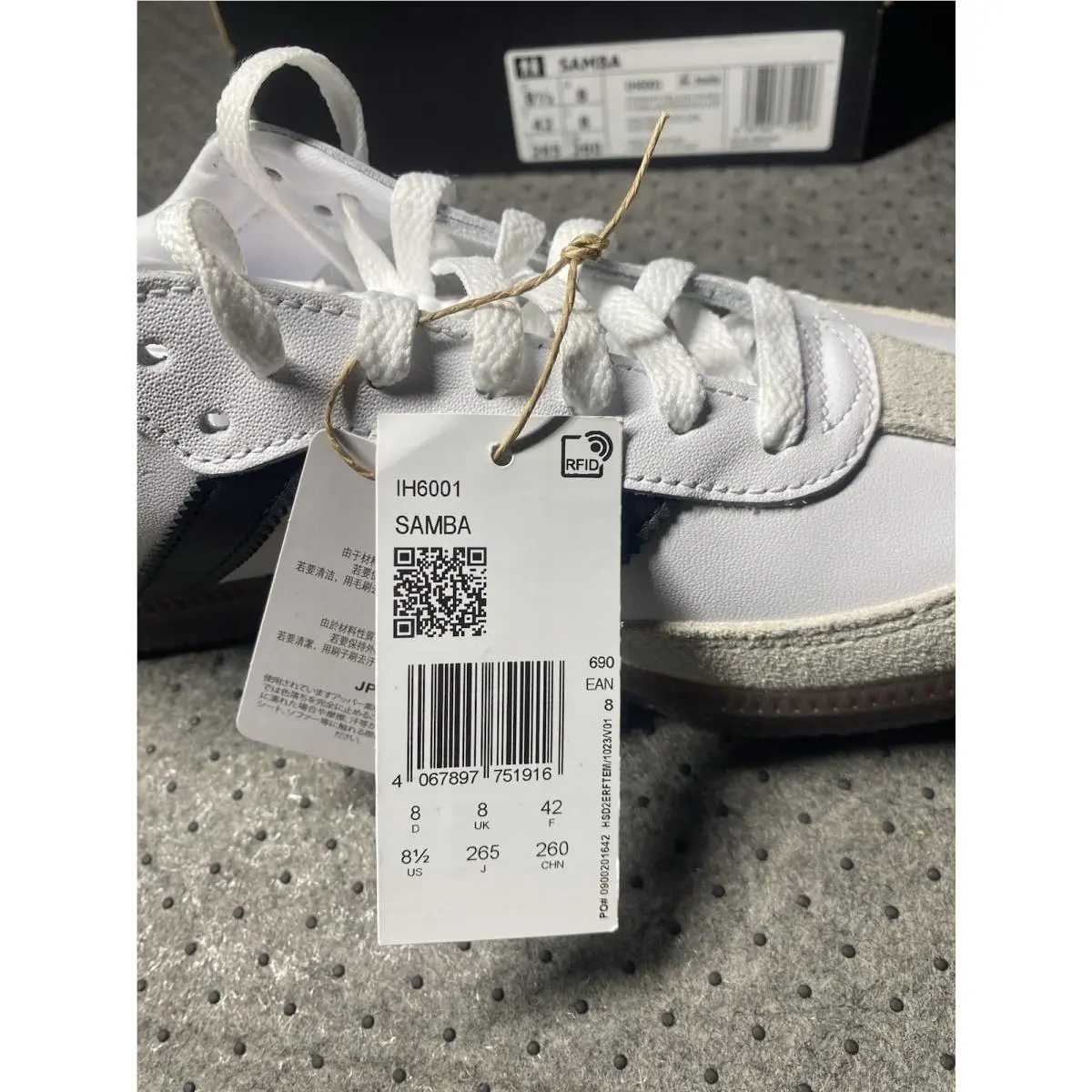Adidas shoes - adidas Samba - Samba - White With Black Stripes 9