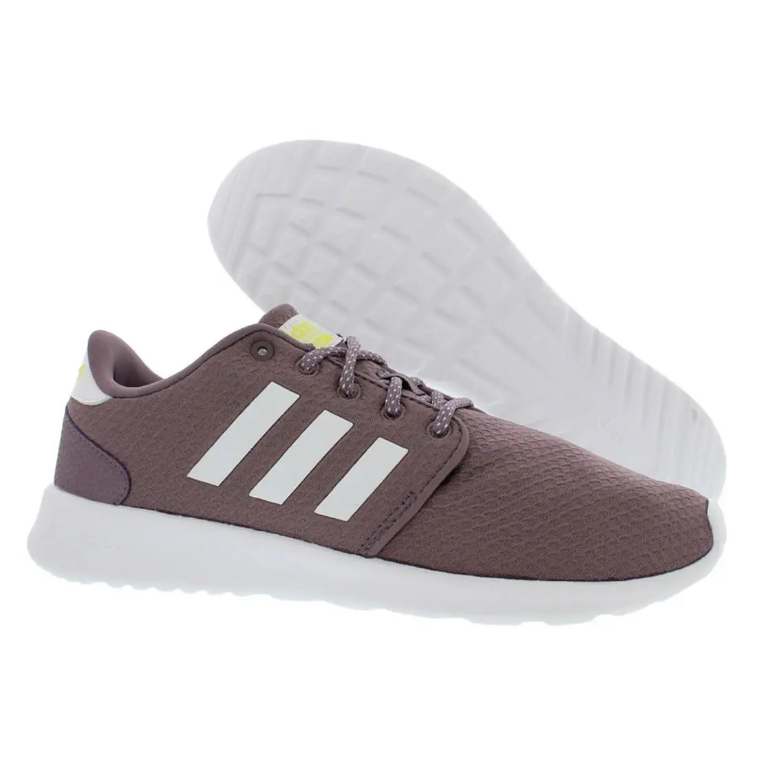Adidas QT Racer Womens Shoes Size 6 Color: Legacy Purple/white/shock Yellow