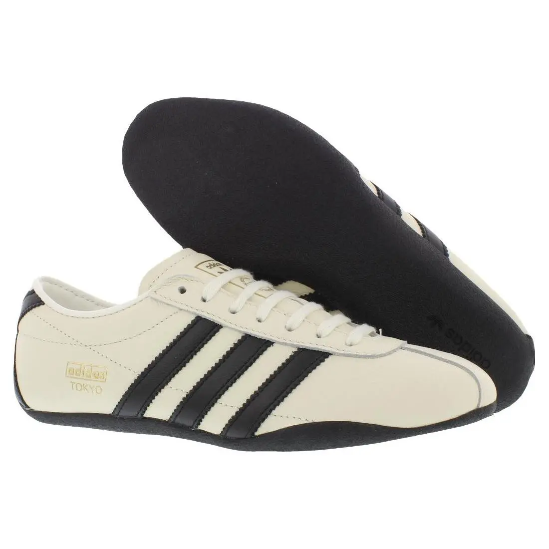 Adidas Tokyo Leather Womens Shoes Size 7.5 Color: Off White/core Black/gold