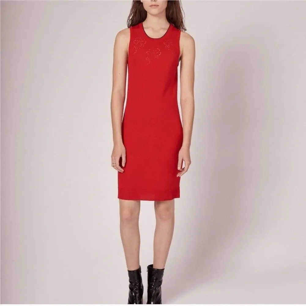 Rag Bone Adriana Dress Red Wool Small by Rag & Bone