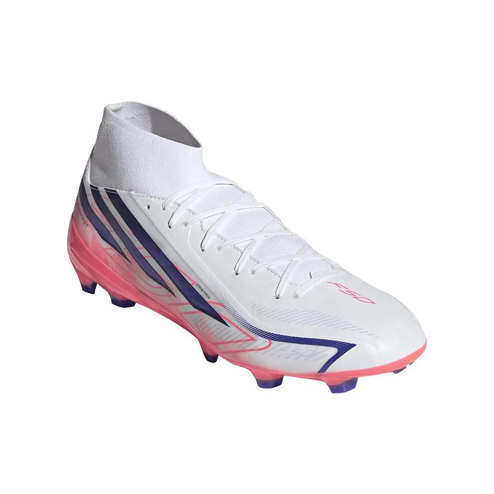 Adidas shoes - adidas F50 Hyperfast League Mid Firm Ground Soccer Cleats - SB1158-IH7090 - White (UPC: 198328192139) 0