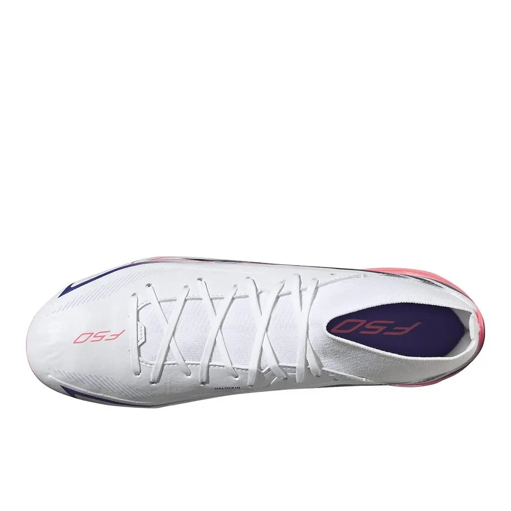 Adidas shoes - adidas F50 Hyperfast League Mid Firm Ground Soccer Cleats - SB1158-IH7090 - White (UPC: 198328192139) 2