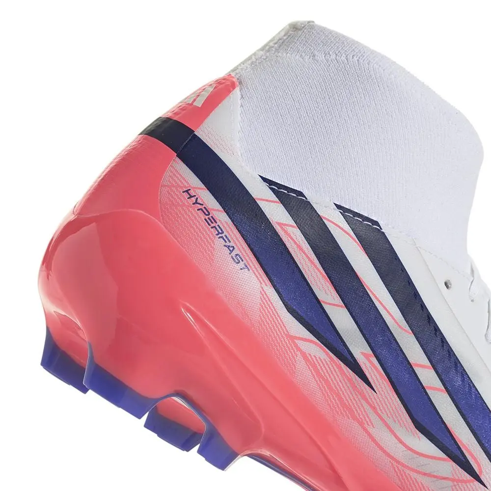 Adidas shoes - adidas F50 Hyperfast League Mid Firm Ground Soccer Cleats - SB1158-IH7090 - White (UPC: 198328192139) 5