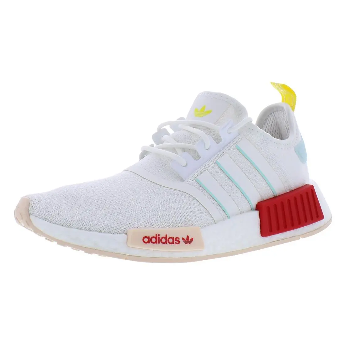Adidas shoes - Cloud White/Almost Blue/Vivid Red, Main: White (UPC: 195746126791) 0