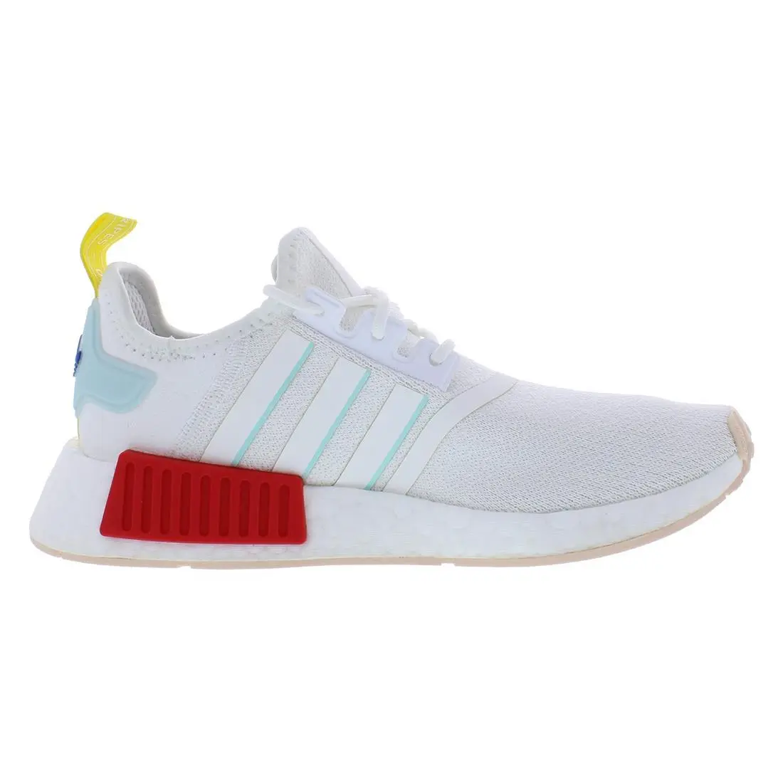 Adidas shoes - Cloud White/Almost Blue/Vivid Red, Main: White (UPC: 195746126791) 1