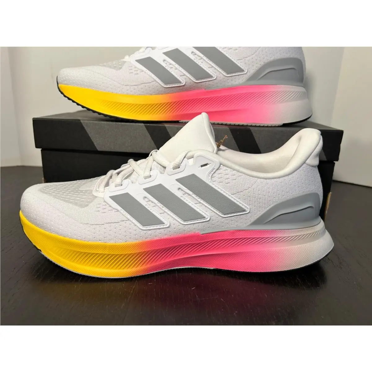 Adidas shoes - adidas Run - Run - White, Grey, Pink, Yellow 5
