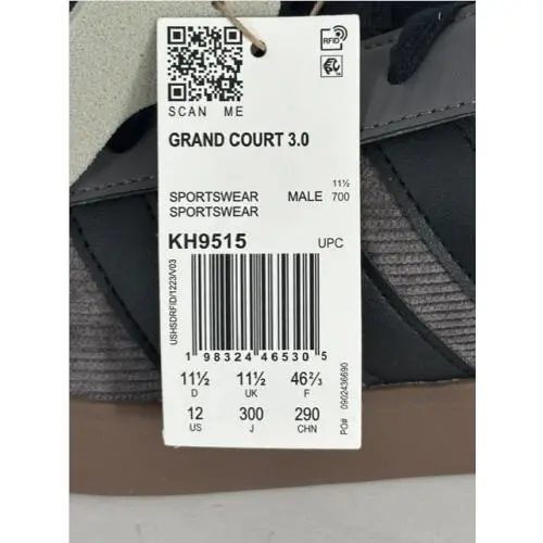 Adidas shoes - adidas Grand Court 3.0 - Grand Court - KH9515 - Gray/Black (UPC: 198324465305) 4