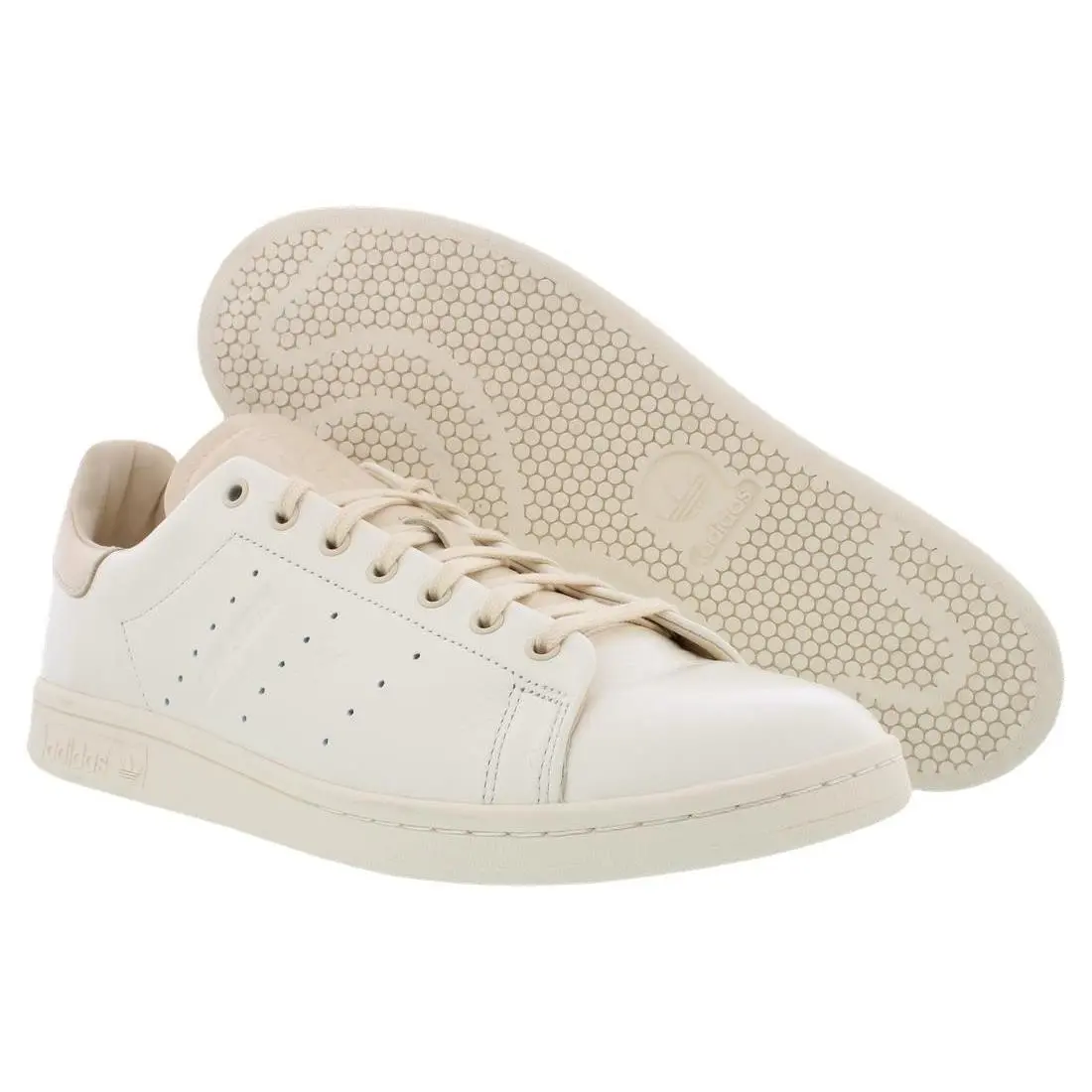 Adidas Stan Smith Lux Leather Mens Shoes Size 11 Color: Wonder White/sand
