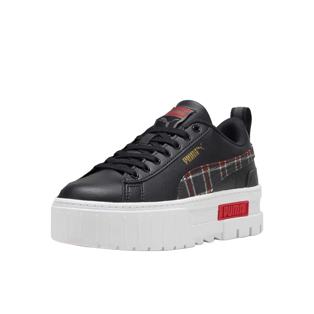 Puma shoes - PUMA Mayze Winter Tartan Plaid Lace Up  Youth - 39806101 - Black 0