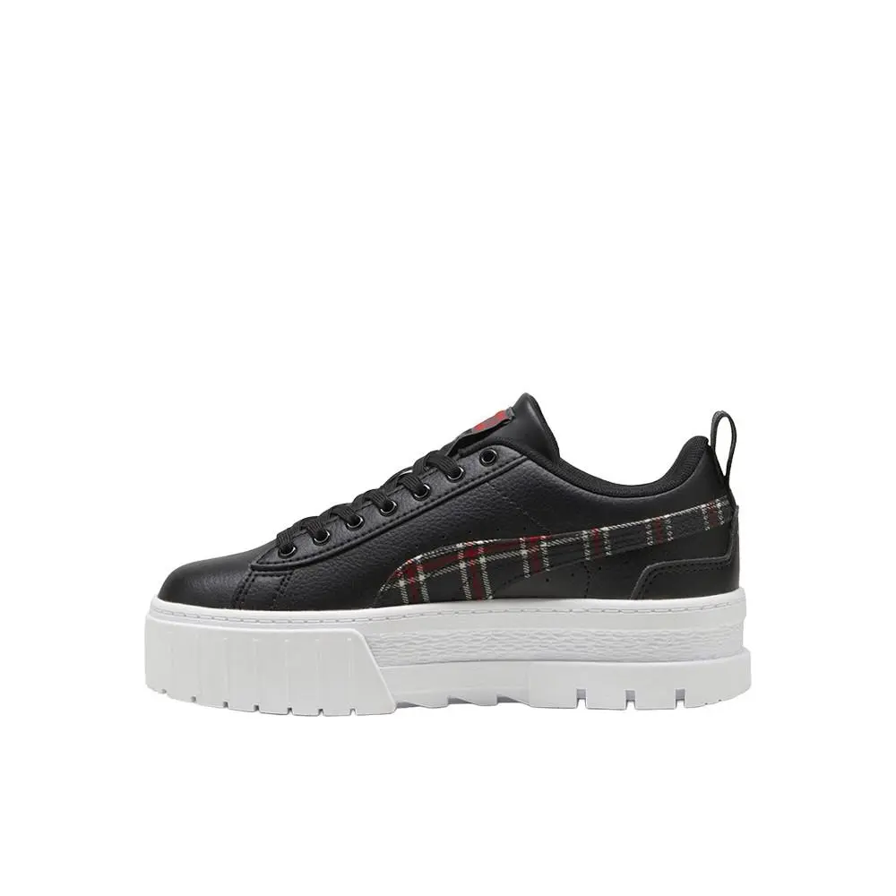 Puma shoes - PUMA Mayze Winter Tartan Plaid Lace Up  Youth - 39806101 - Black 7
