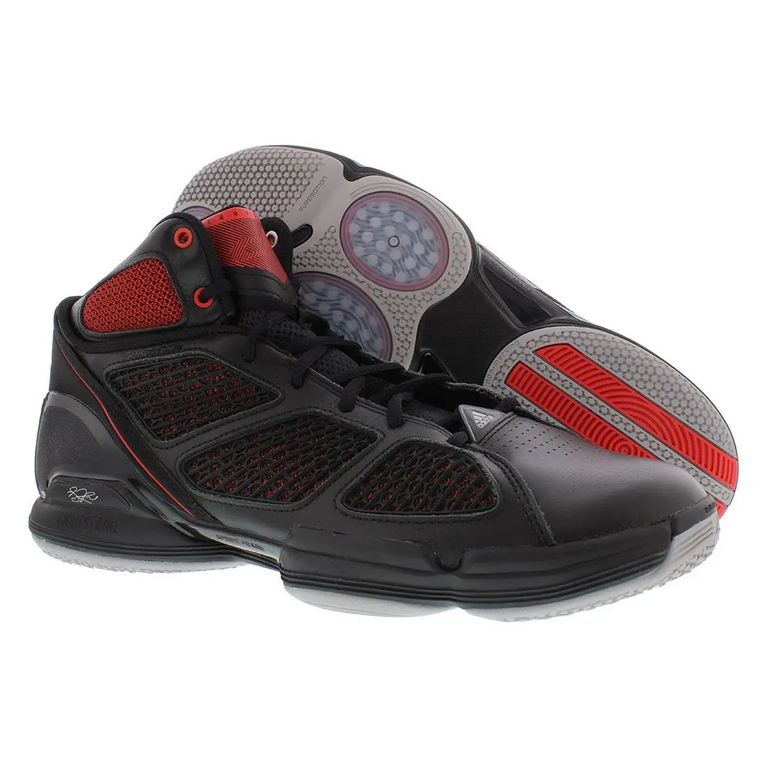 Adidas Adizero Rose 1.5 Restomod Mens Shoes Size 7 Color: Black/red