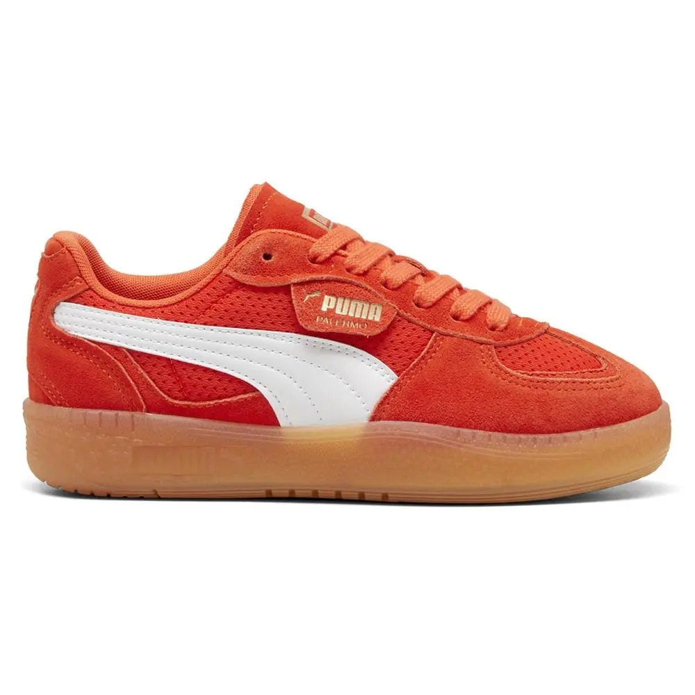 Puma Palermo Moda Vintage Lace Up Womens Red Sneakers Casual Shoes 39882401