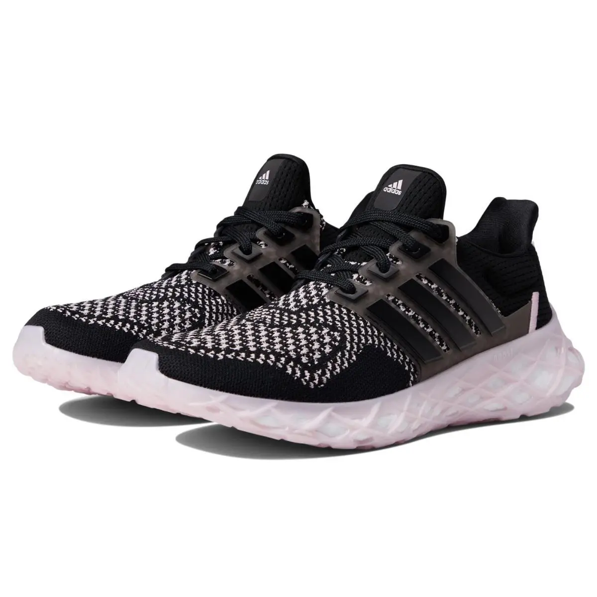 Adidas Ultraboost Web Dna Women`s Running Shoes Black/black/clear Pink Size 6