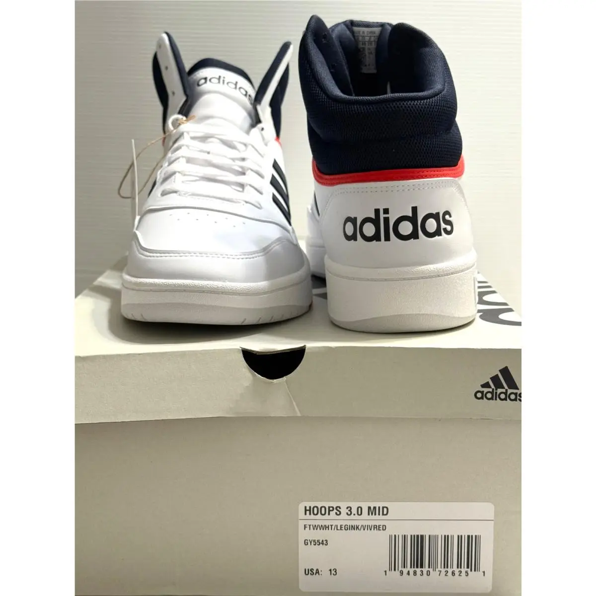 Adidas shoes - adidas Hoops 3.0 - Hoops - GY5543 - White (UPC: 194830726251) 2