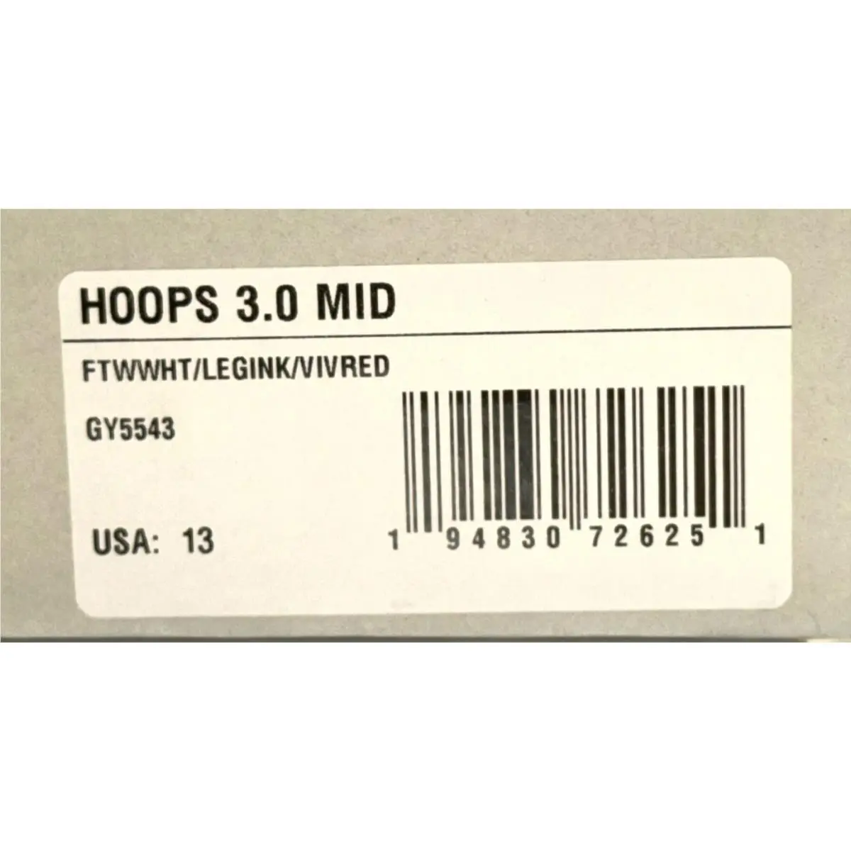 Adidas shoes - adidas Hoops 3.0 - Hoops - GY5543 - White (UPC: 194830726251) 5