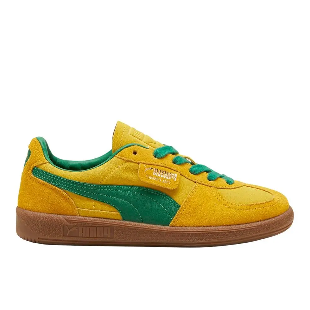 Puma Palermo Lace Up Mens Yellow Sneakers Casual Shoes 39646312