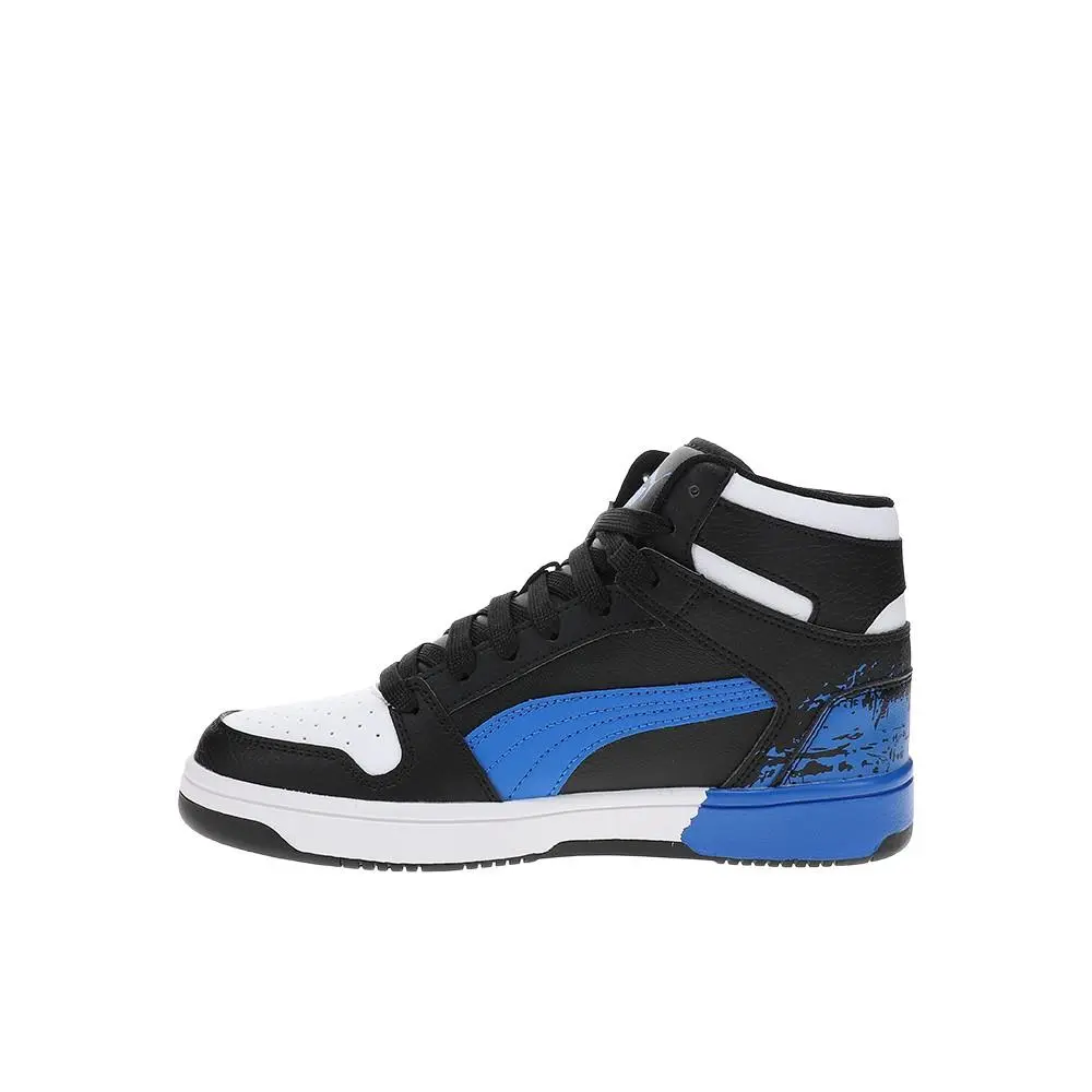Puma shoes - PUMA Rebound Layup Rcl Scruff Reverse High Top  Youth - 40317901 - Black, Blue 7