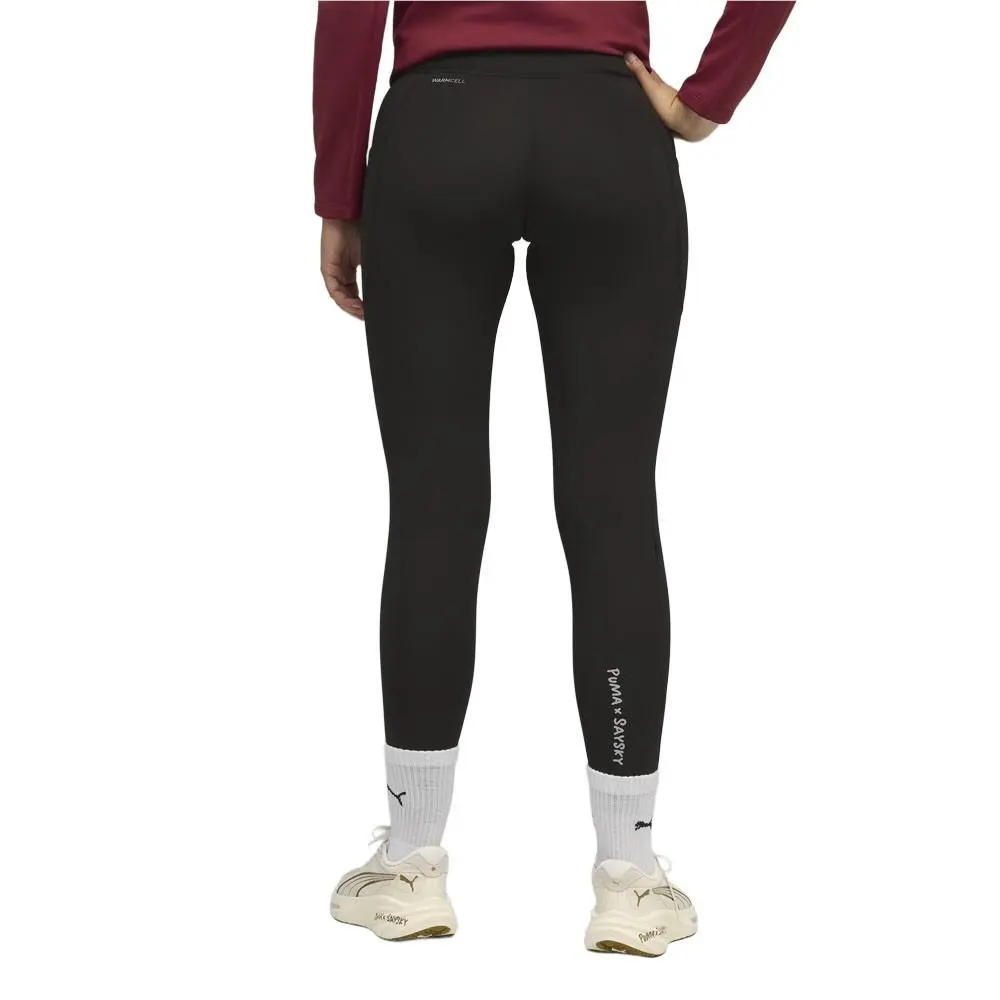 Puma clothing - PUMA  X Saysky Fleece Athletic Leggings - 52756001 - Black 2