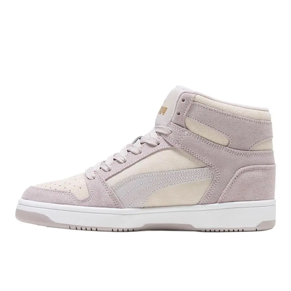 Puma shoes - PUMA Rebound Layup Stone Perforated High Top - 40187401 - Beige, Pink 1