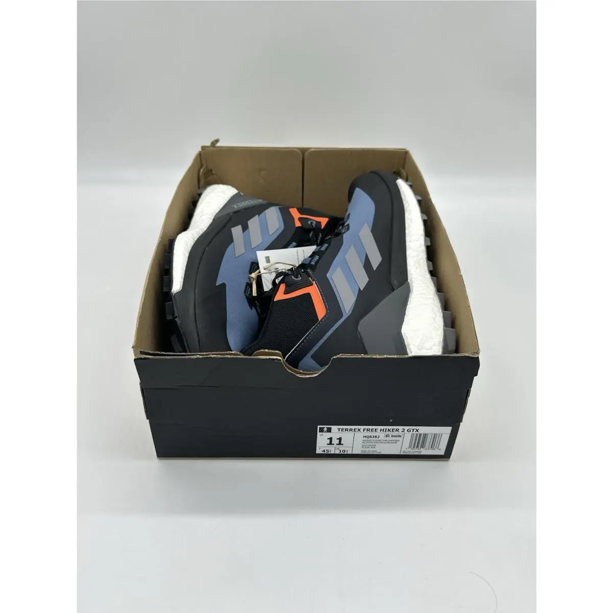 Adidas shoes - adidas Terrex Free Hiker 2 GTX - Wonder Steel Grey Three Impact Orange (WONSTE/GRETHR/IMPORA) (UPC: 195748637066) 8