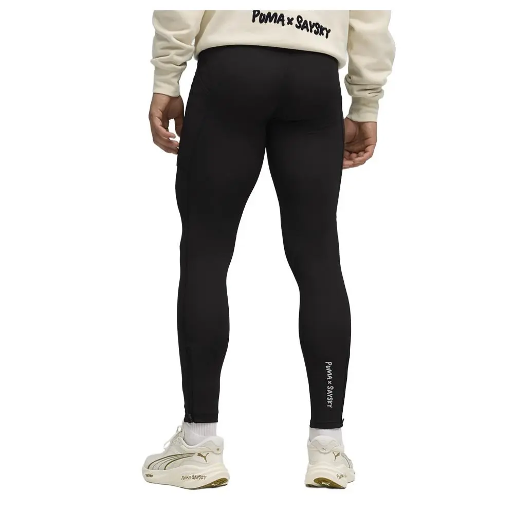 Puma clothing - PUMA  X Saysky Fleece Running Leggings - 52755401 - Black 2