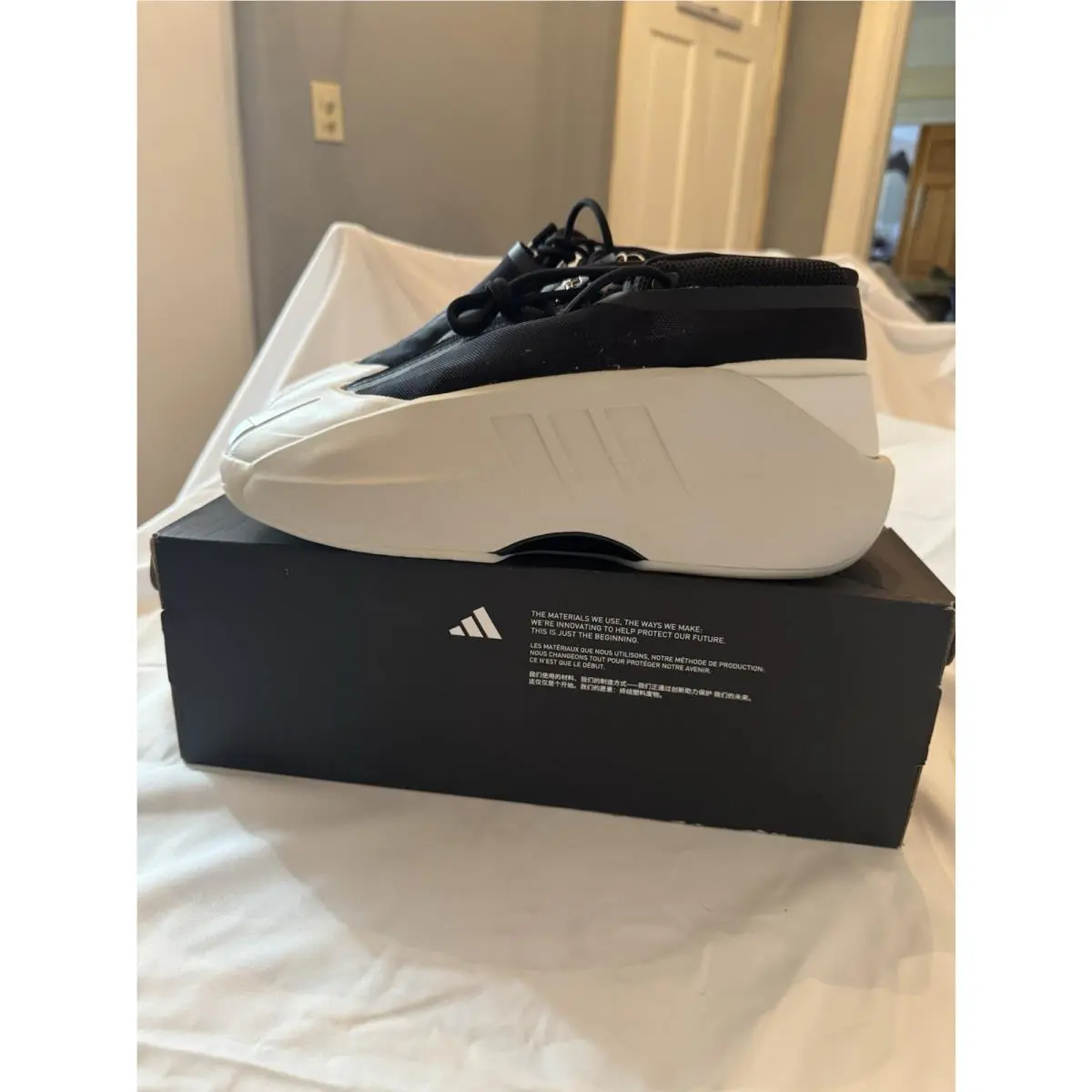 Adidas shoes - adidas Crazy - Crazy - Talc/Core Black/Pulse Olive 10