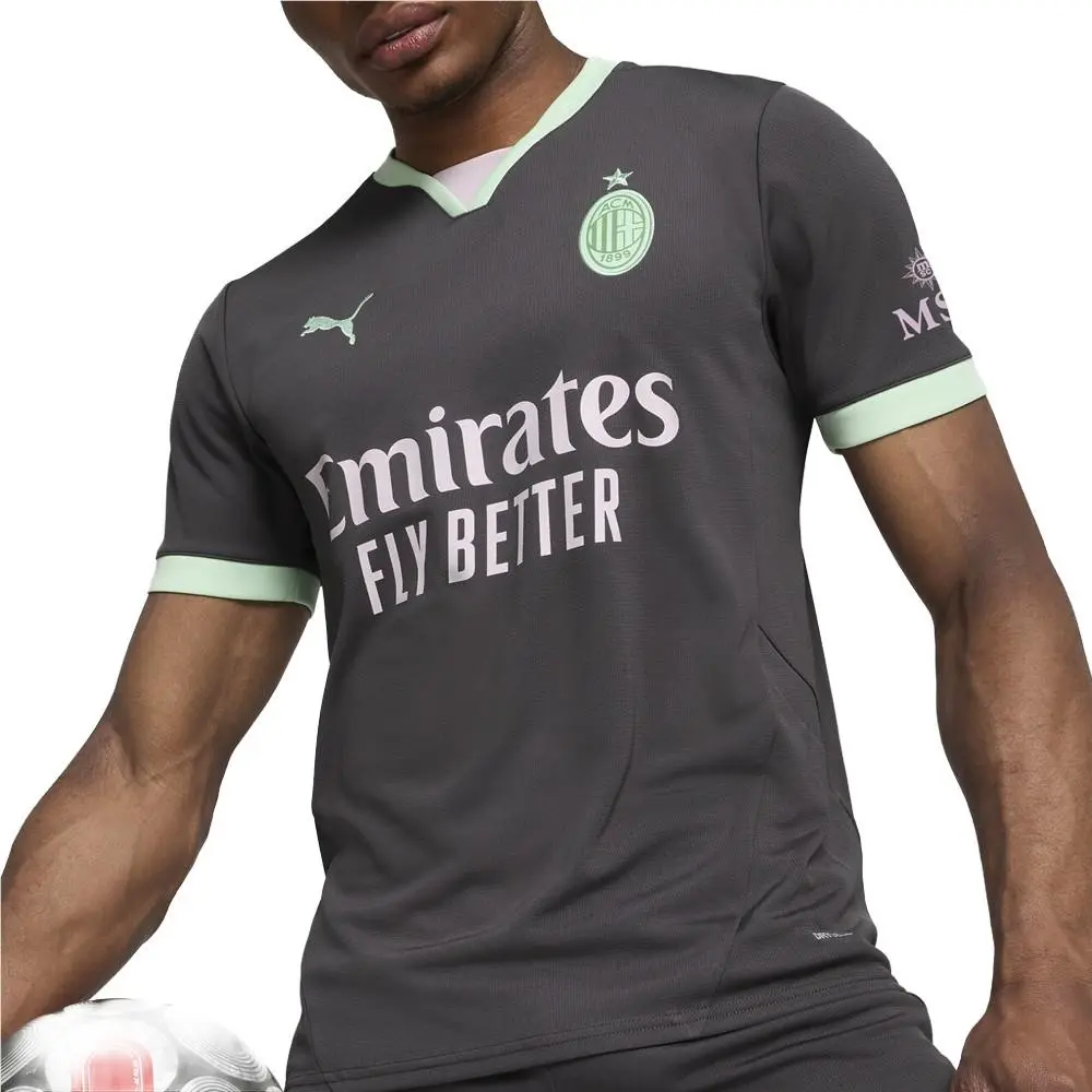 Puma clothing - PUMA Ac Milan Third Crew Neck Replica Jersey - 77503103 - Grey 1