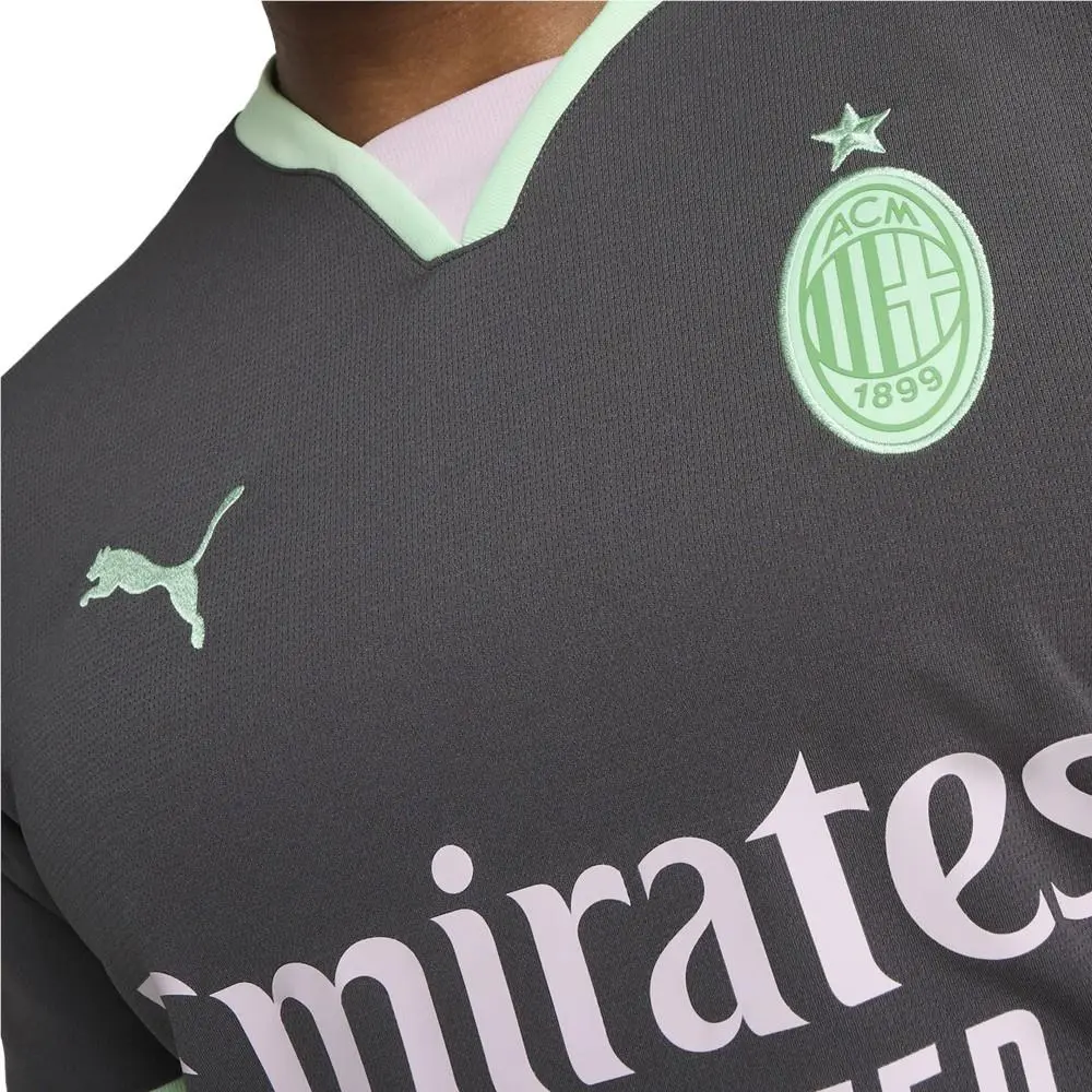 Puma clothing - PUMA Ac Milan Third Crew Neck Replica Jersey - 77503103 - Grey 10