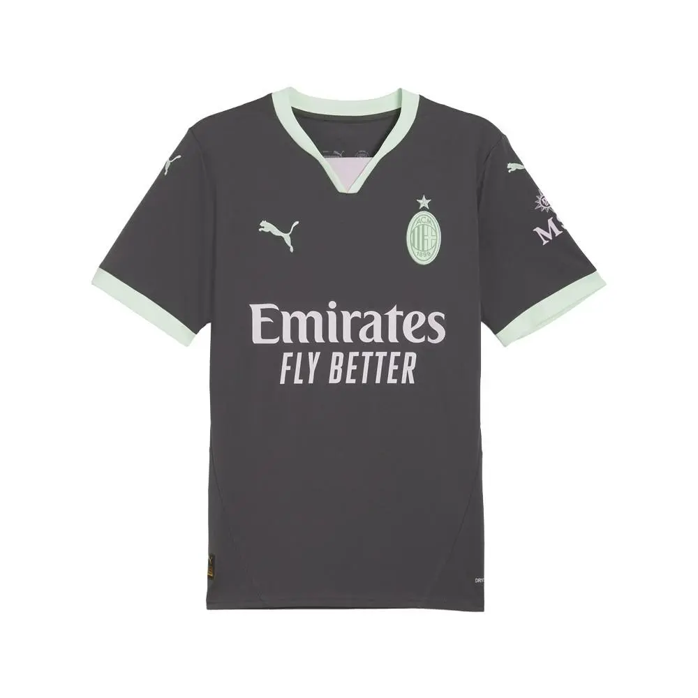 Puma clothing - PUMA Ac Milan Third Crew Neck Replica Jersey - 77503103 - Grey 5
