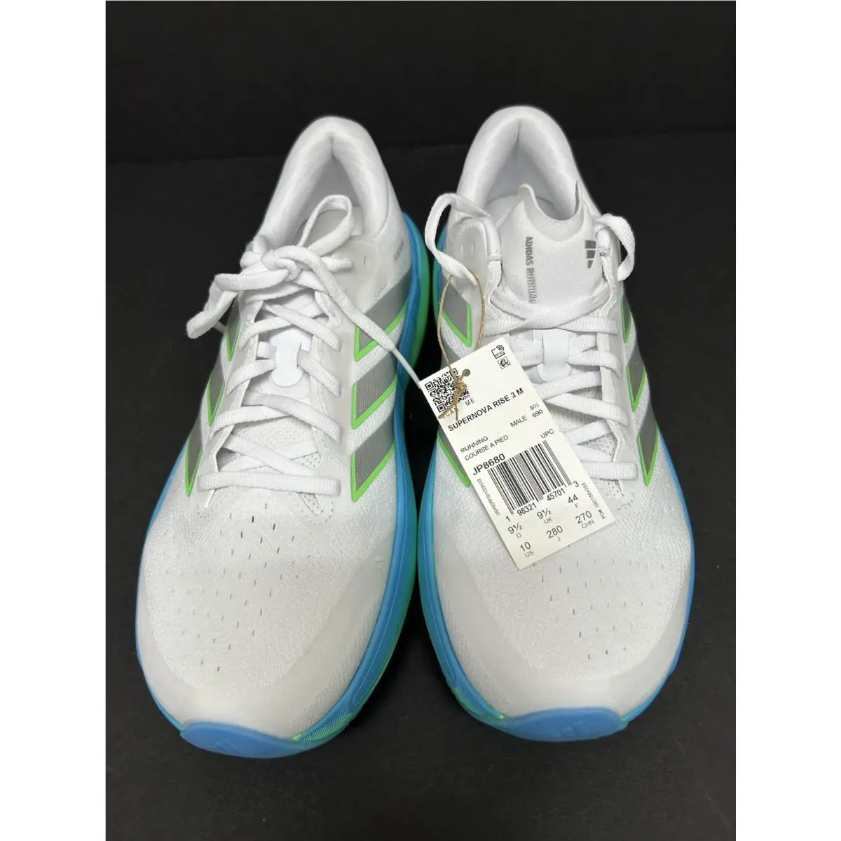 Adidas shoes - Adidas Supernova RIse 3 - Supernova RIse - JP8680 - White, Green, Blue, Silver, Multicolor 1